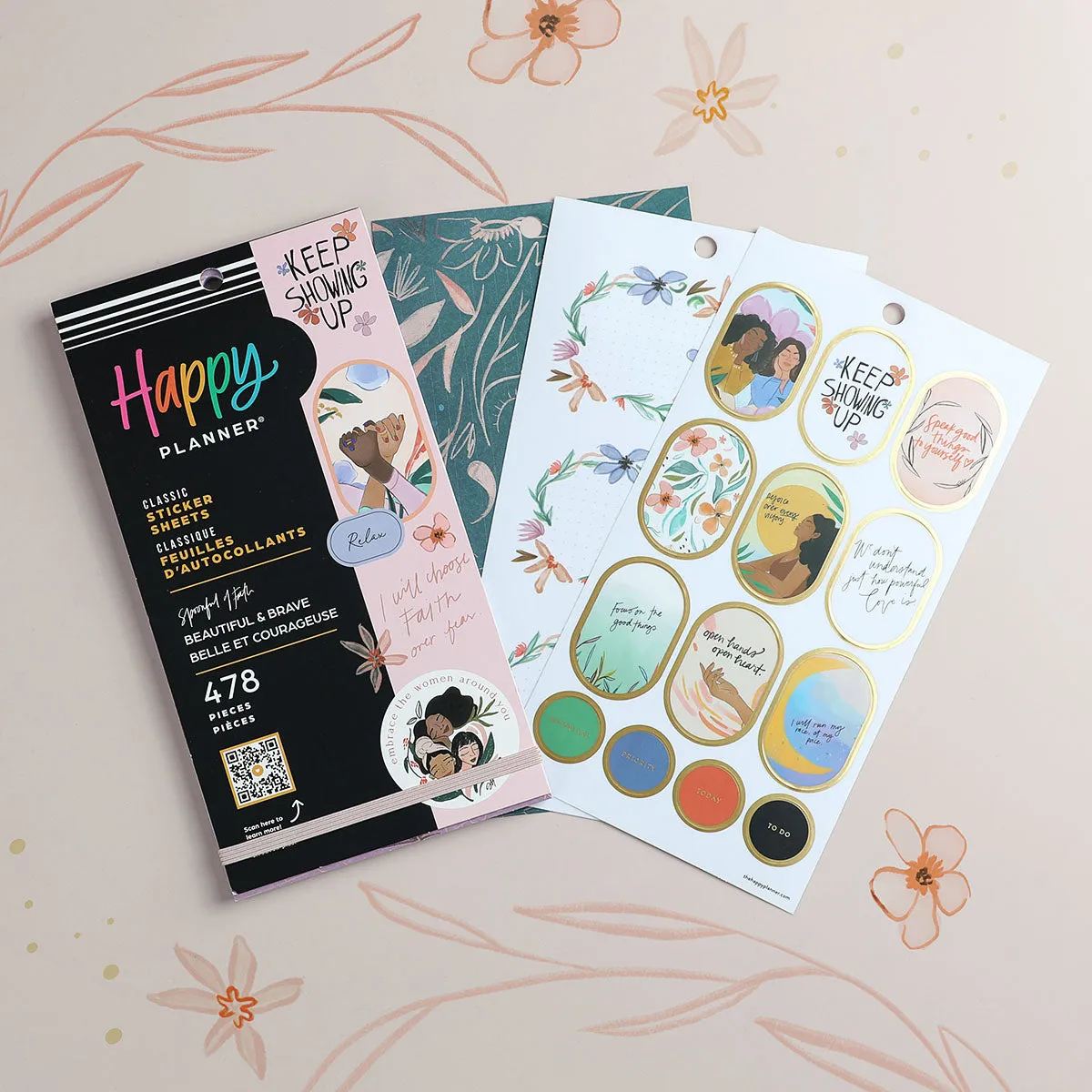 Happy Planner Beautiful & Brave CLASSIC Sticker Book Value Pack - Spoonful of Faith