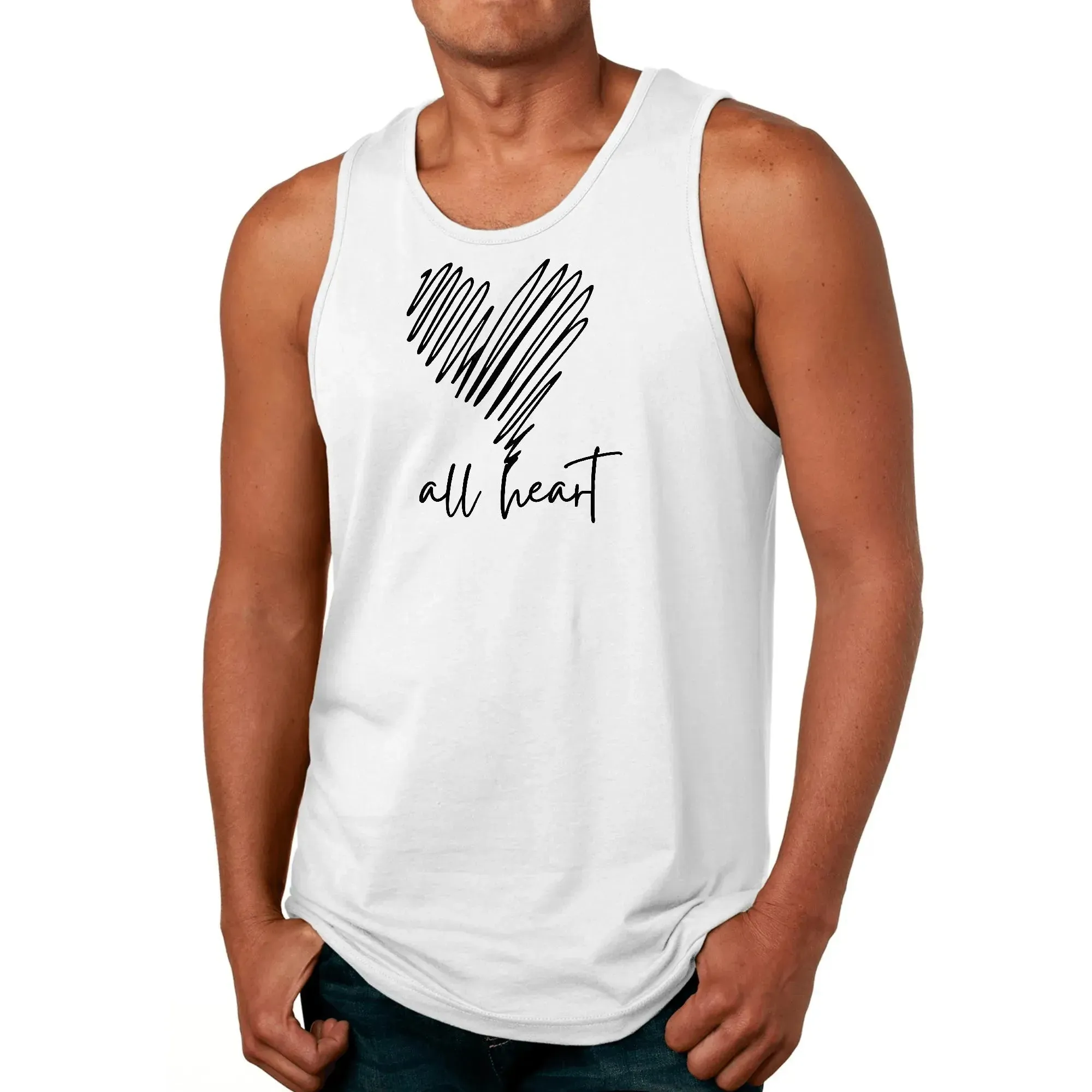 Heartfelt Elegance Line Art Tank