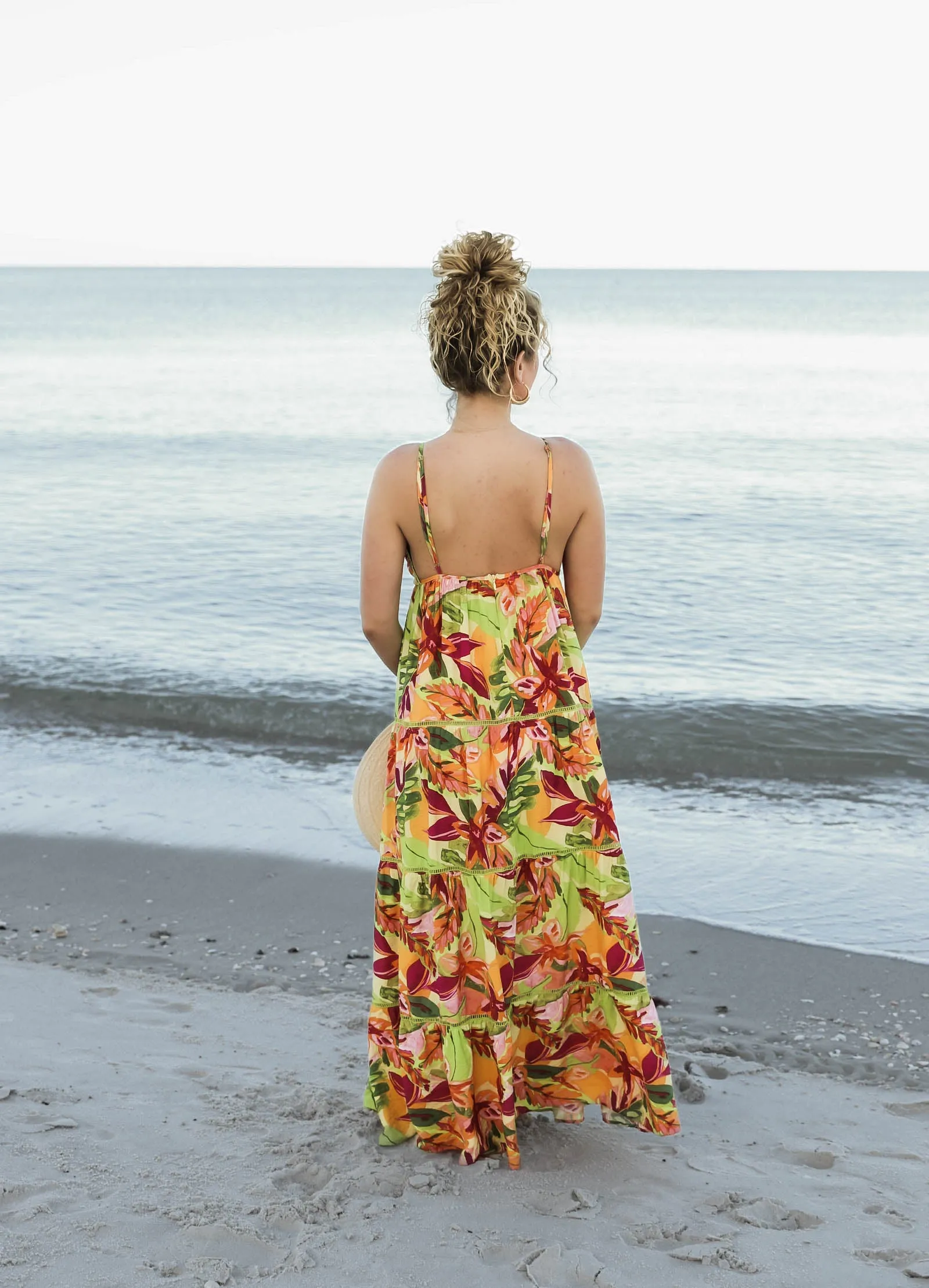 Hibiscus Tiered Maxi Dress