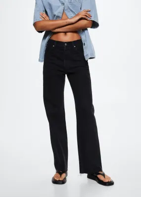 High-waist wideleg jeans