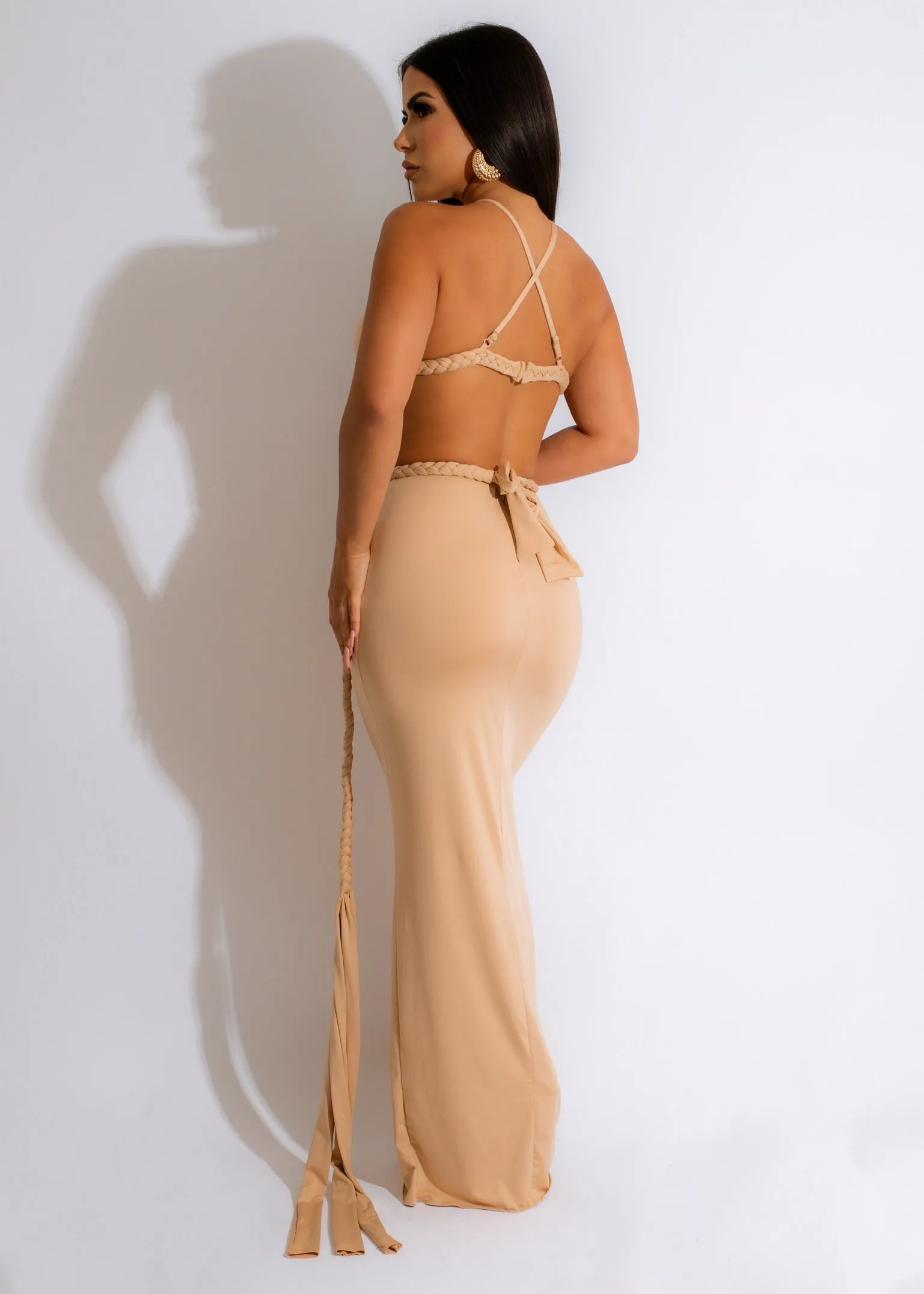 Highway To Heaven Maxi Dress Nude