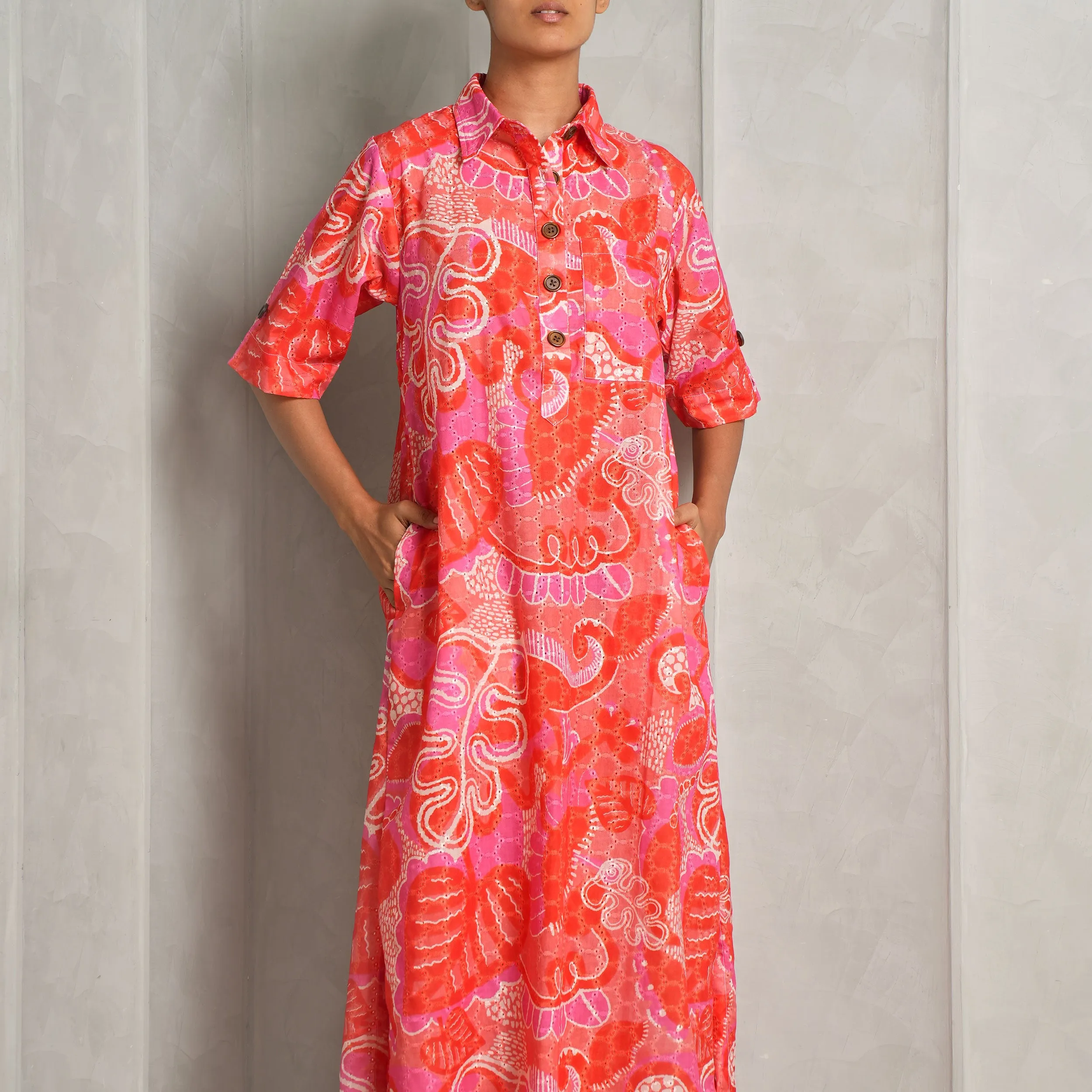 Honeydew Kaftan Dress