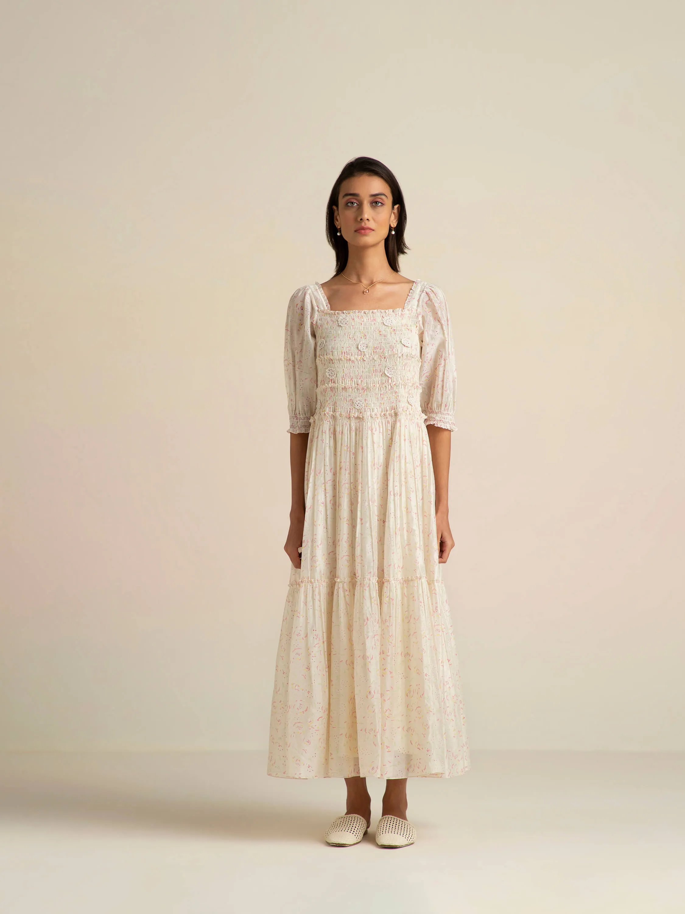 Honeysuckle Smock Maxi Dress