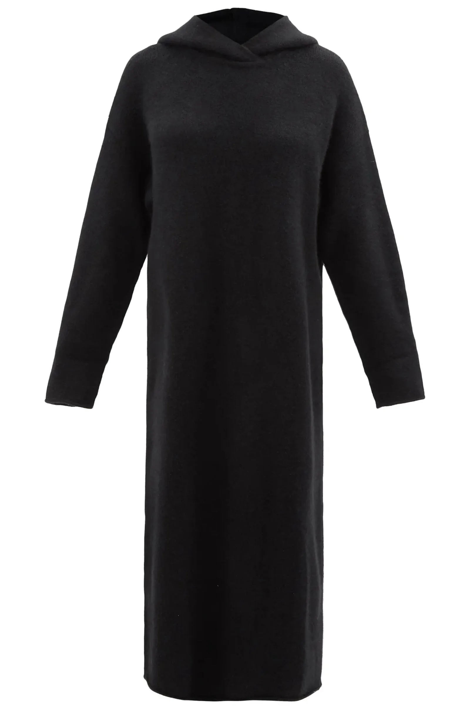 Hooded Knitted Responsible Cashmere Maxi Dress