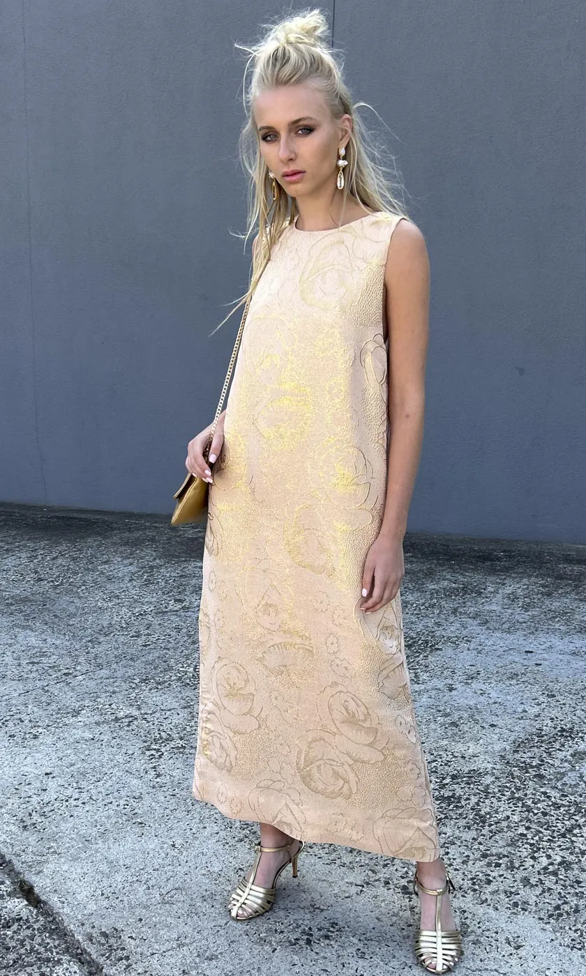 HOSS Eloise Geneva Brushed Gold/Caramel  Maxi