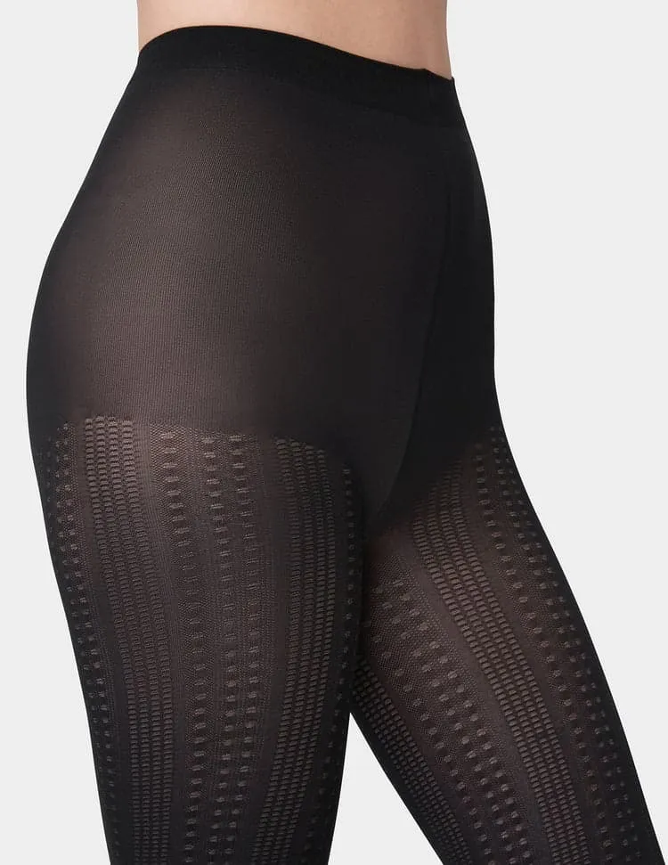 Hue Geo Stripe Tight with Control Top