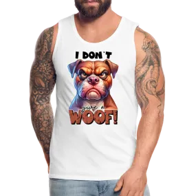 I Don't Give a Woof (Grump Dog with Attitude) Men’s Premium Tank Top