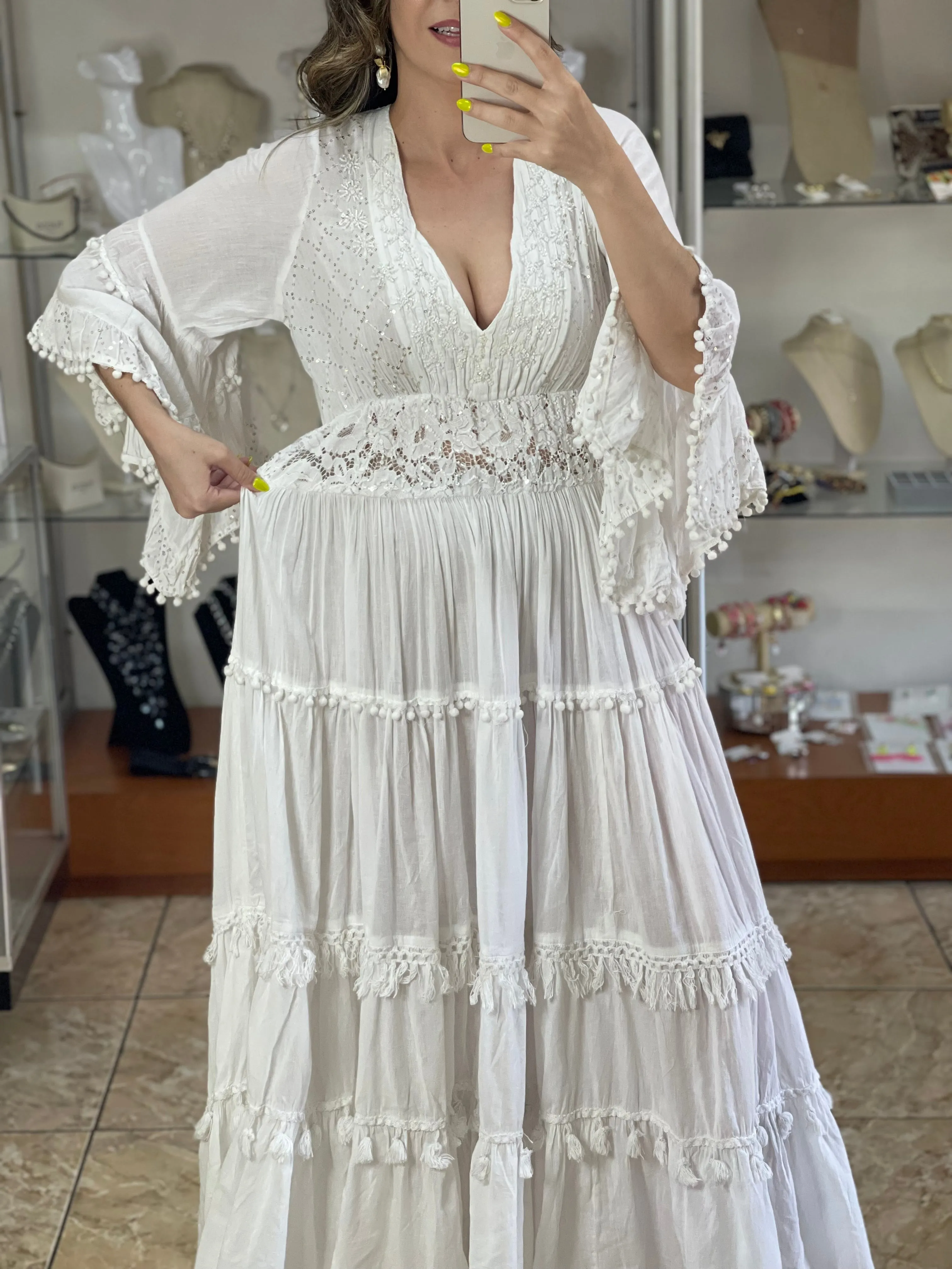 Isabella OS Boho Dress