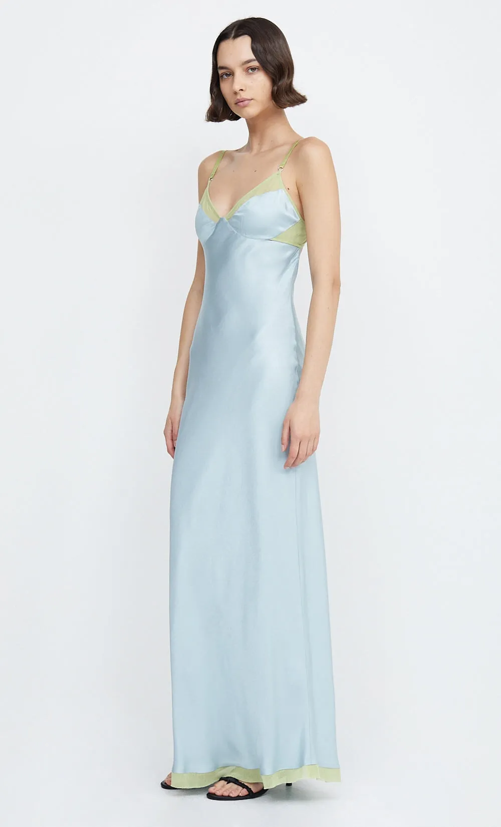 Joelle Maxi Dress Blue/Pear