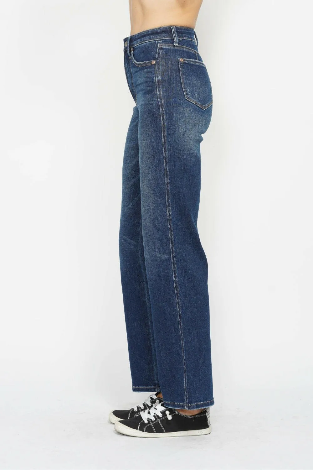 Judy Blue Full Size High Waist Tummy Control Straight Leg Jeans