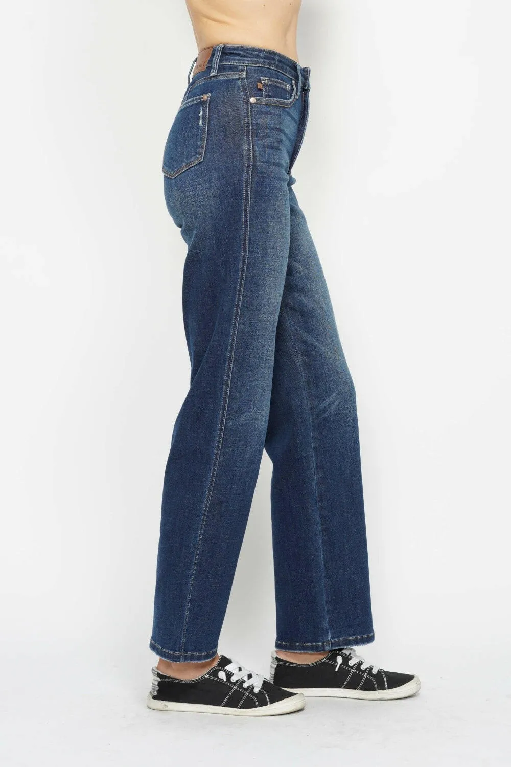 Judy Blue Full Size High Waist Tummy Control Straight Leg Jeans