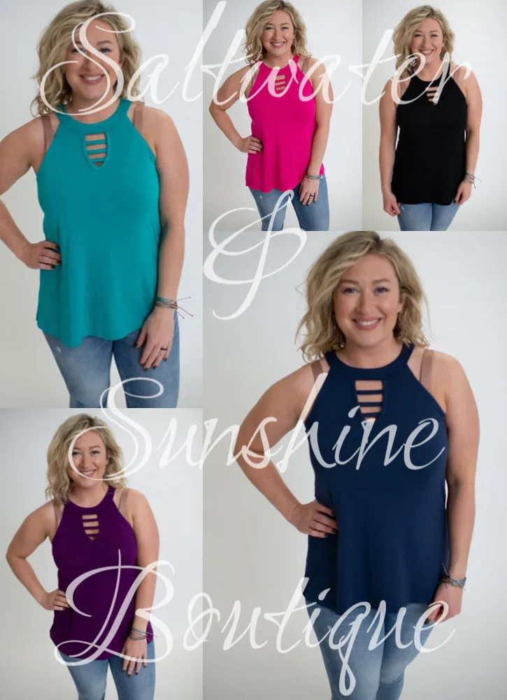 Keyhole Tank Solid Color Collection