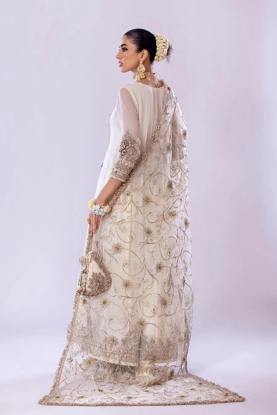 Khuda Baksh - P-256 Ready To Wear - OFF WHITE