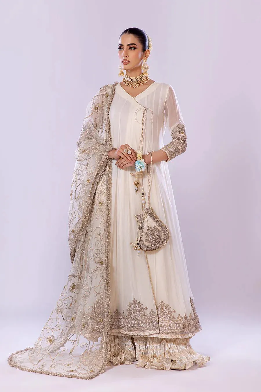 Khuda Baksh - P-256 Ready To Wear - OFF WHITE