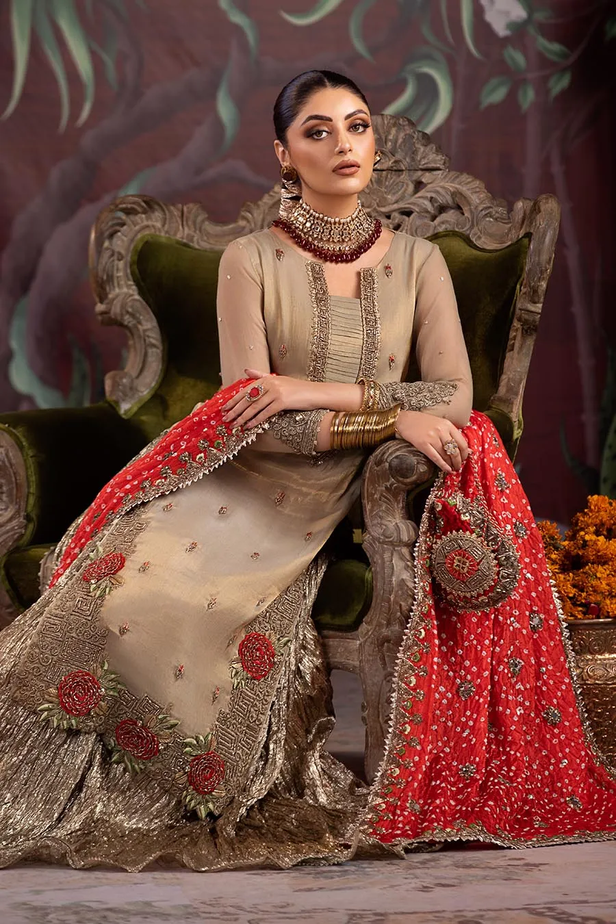 Khuda Baksh - P-259 Ready To Wear - GOLD BROWN