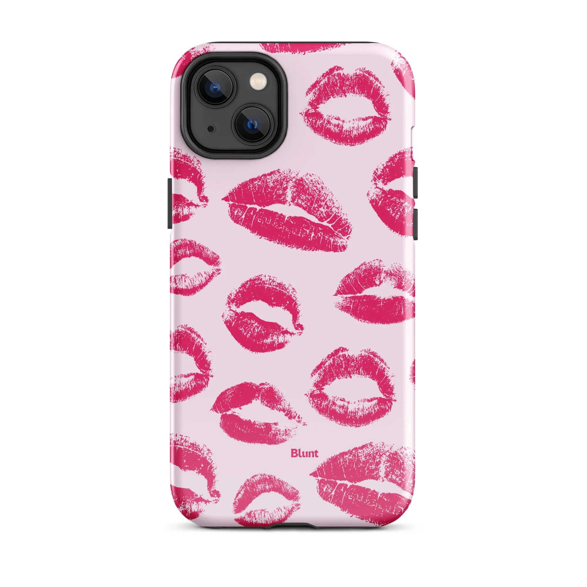 Kiss Me in Pink iPhone Case