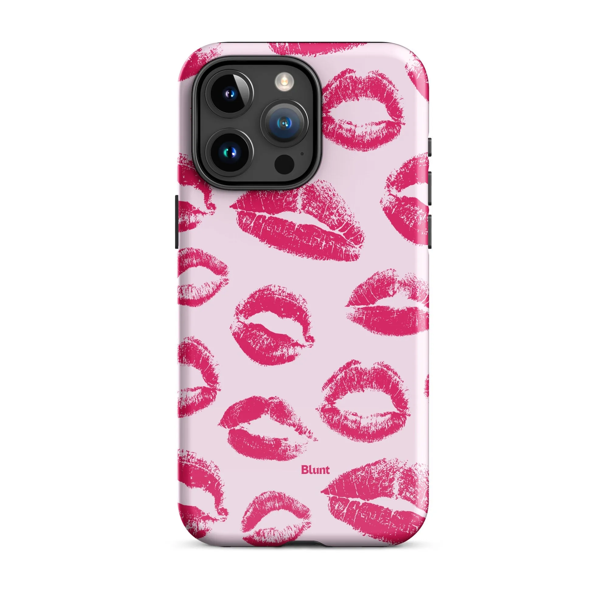 Kiss Me in Pink iPhone Case