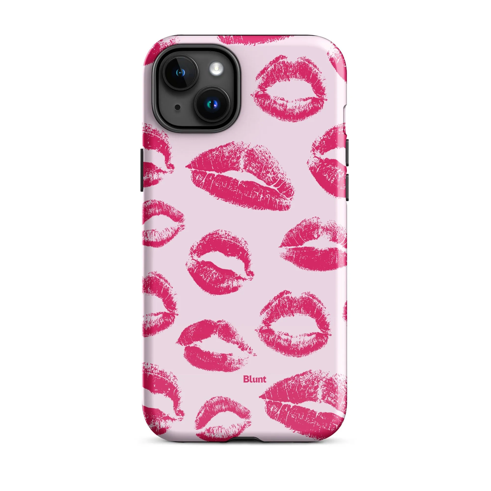 Kiss Me in Pink iPhone Case