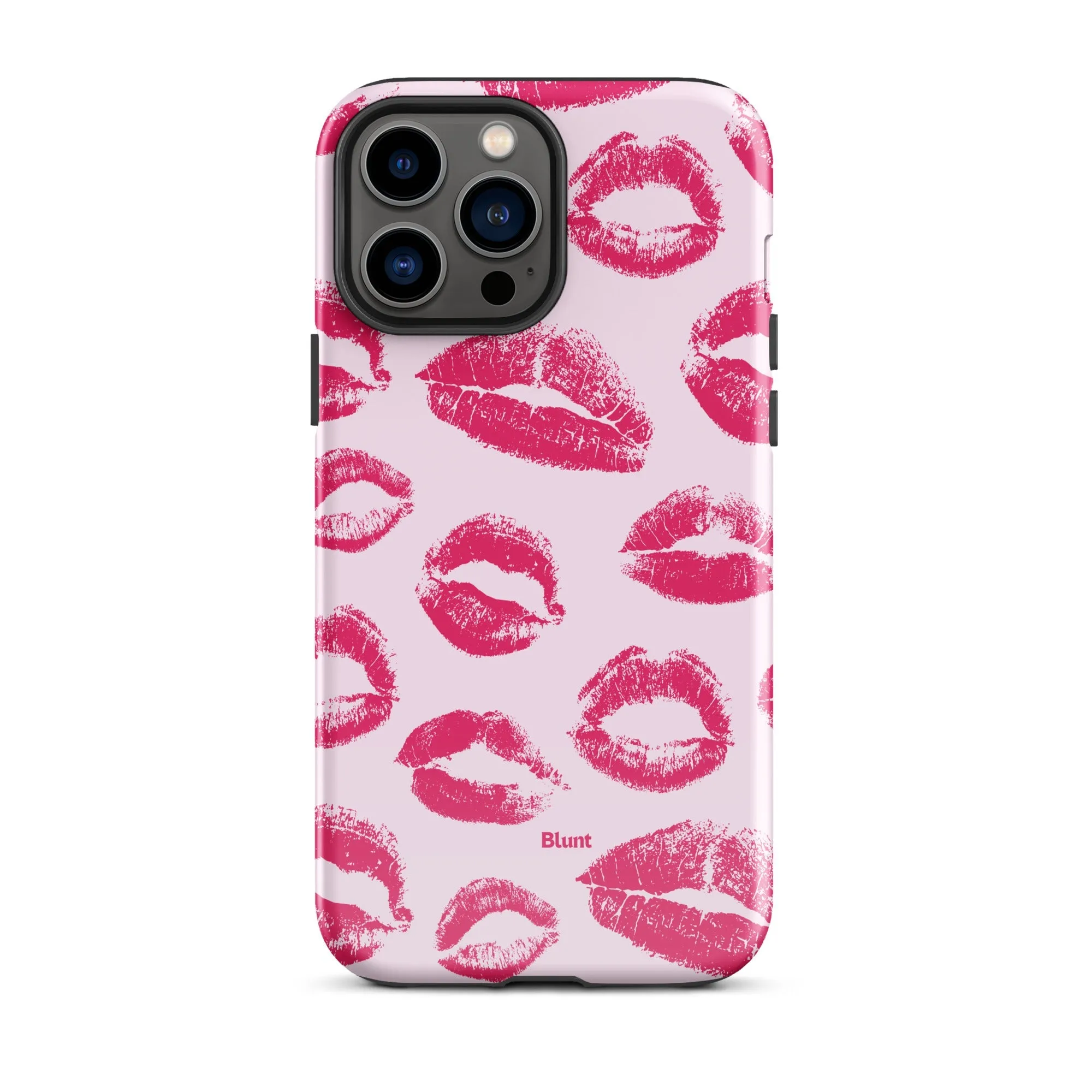 Kiss Me in Pink iPhone Case