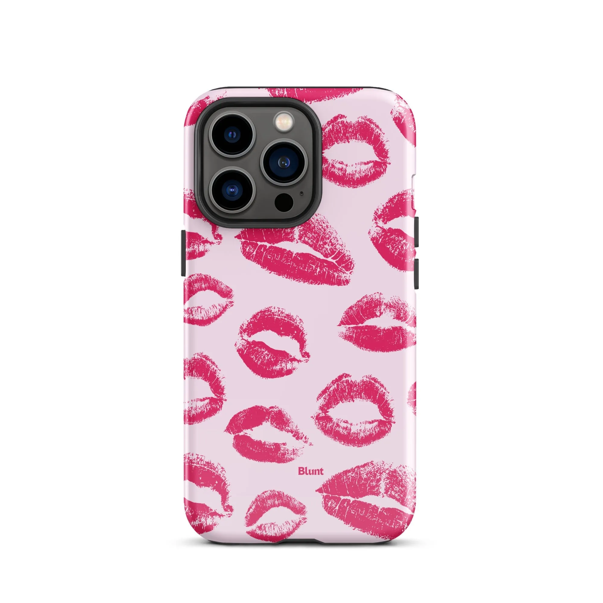 Kiss Me in Pink iPhone Case