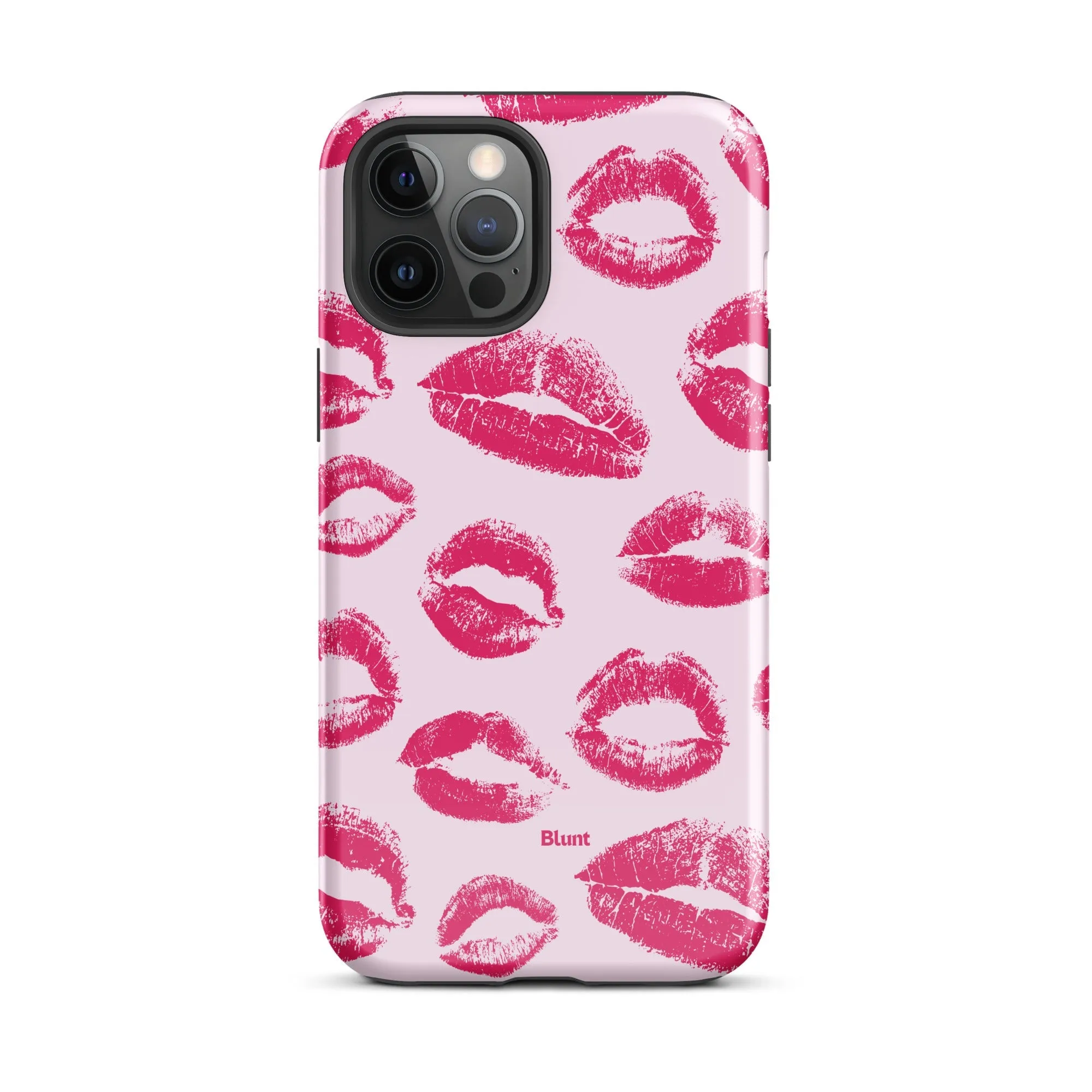 Kiss Me in Pink iPhone Case