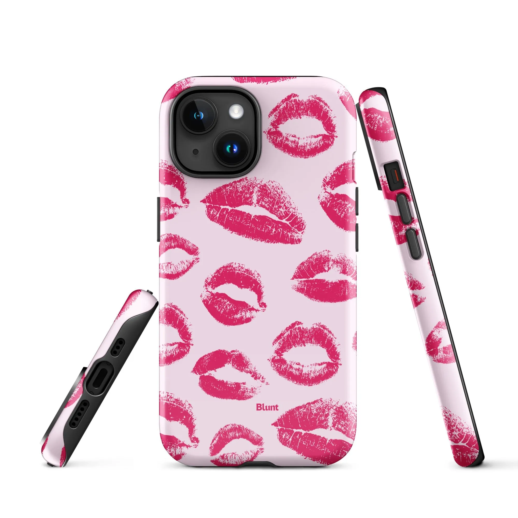 Kiss Me in Pink iPhone Case