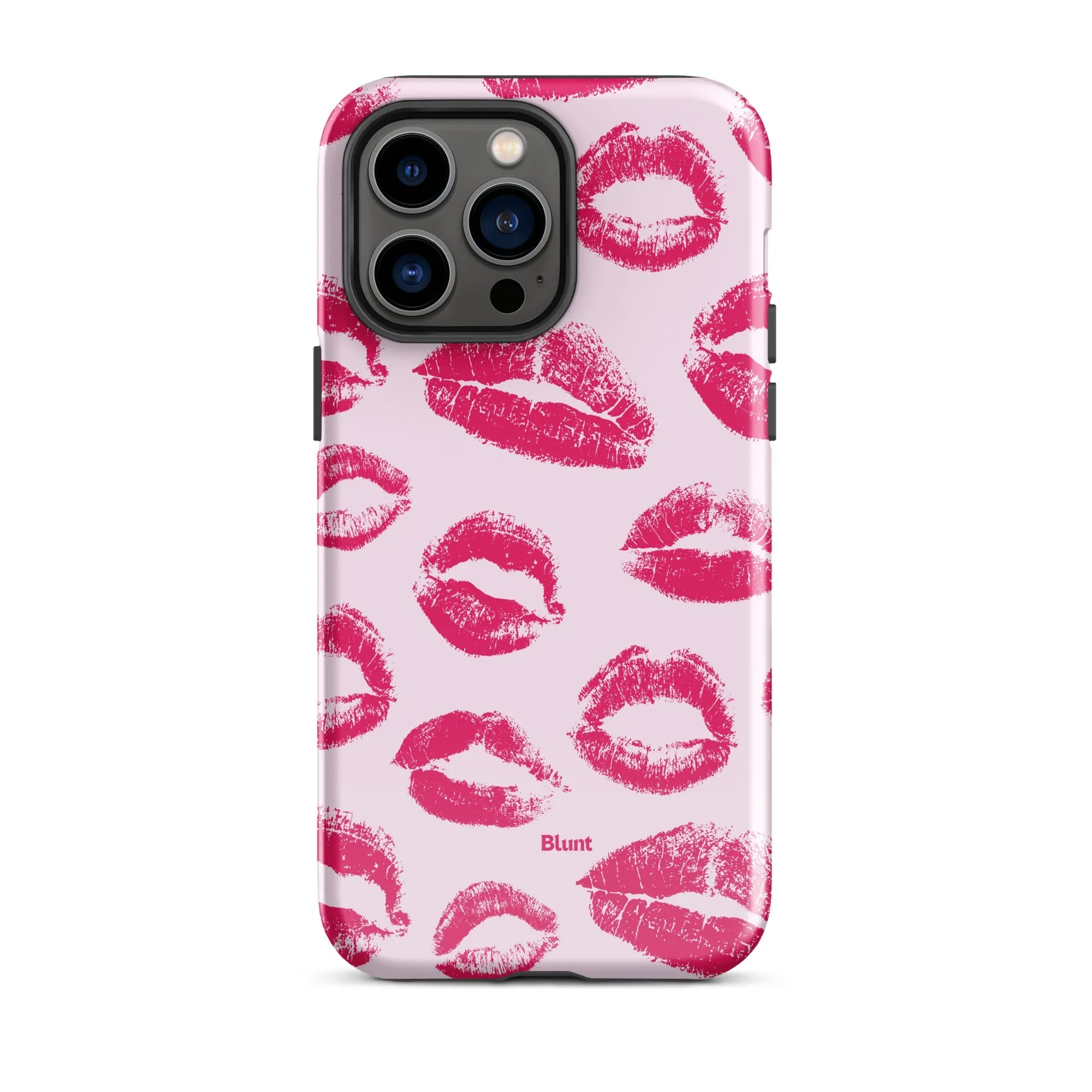 Kiss Me in Pink iPhone Case