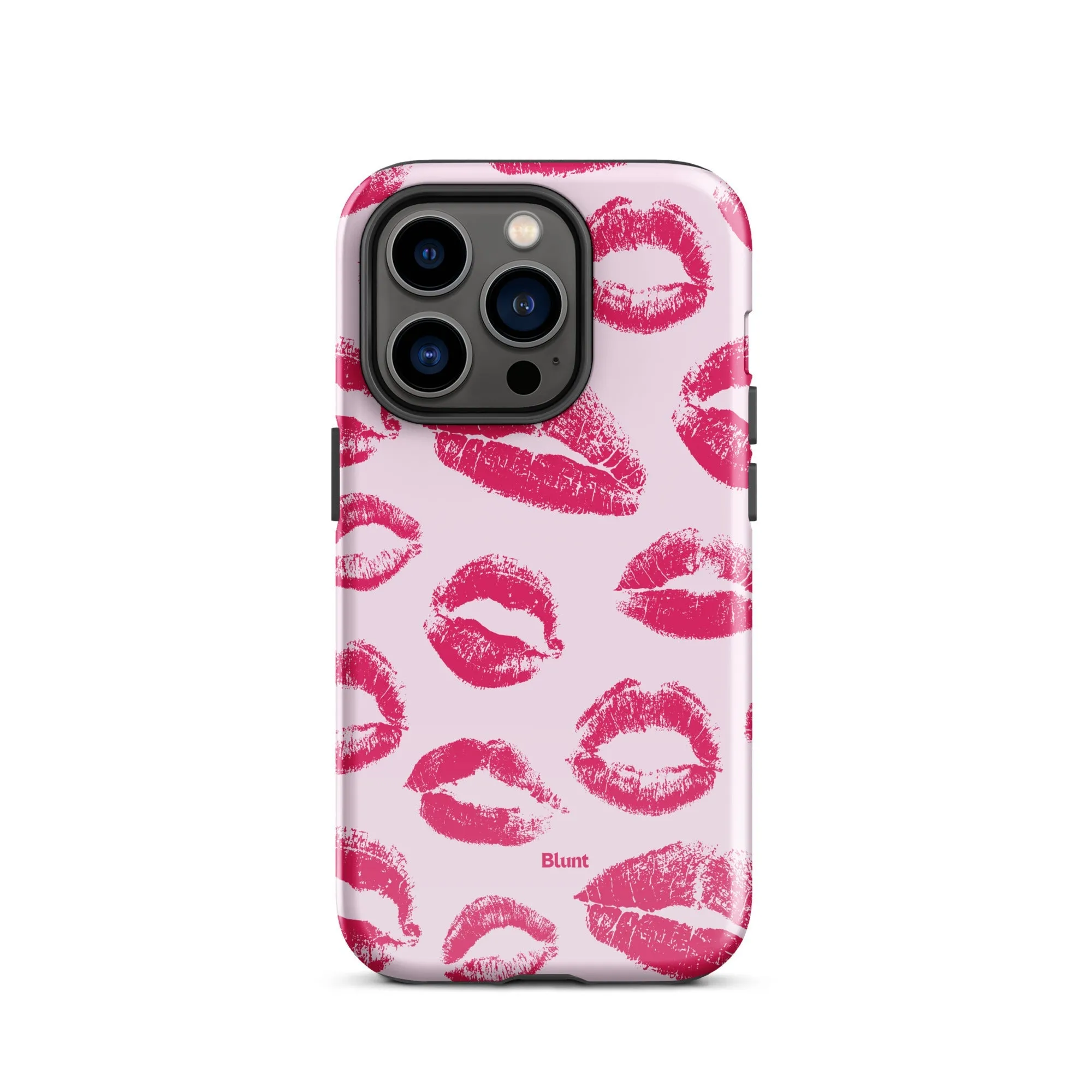 Kiss Me in Pink iPhone Case