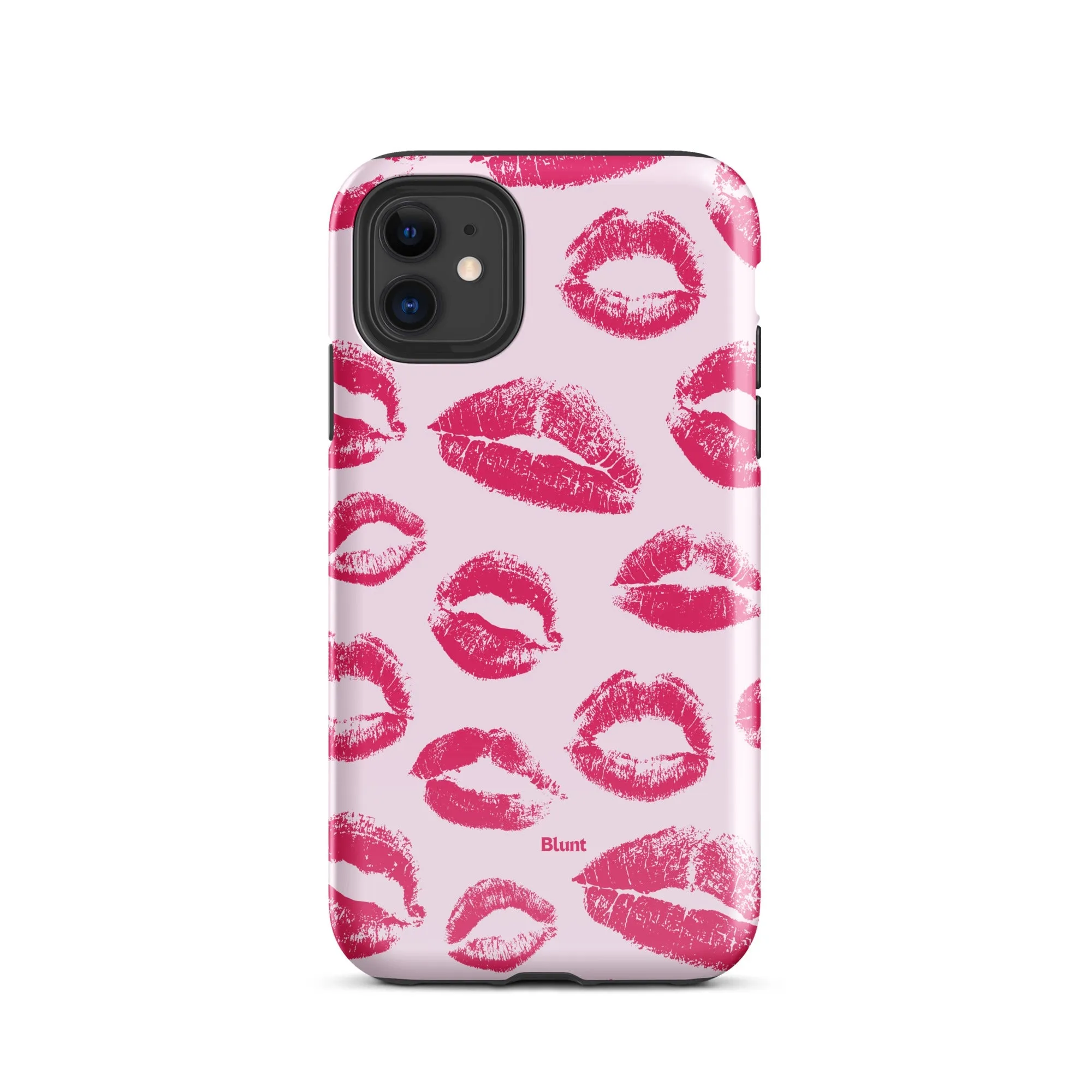 Kiss Me in Pink iPhone Case