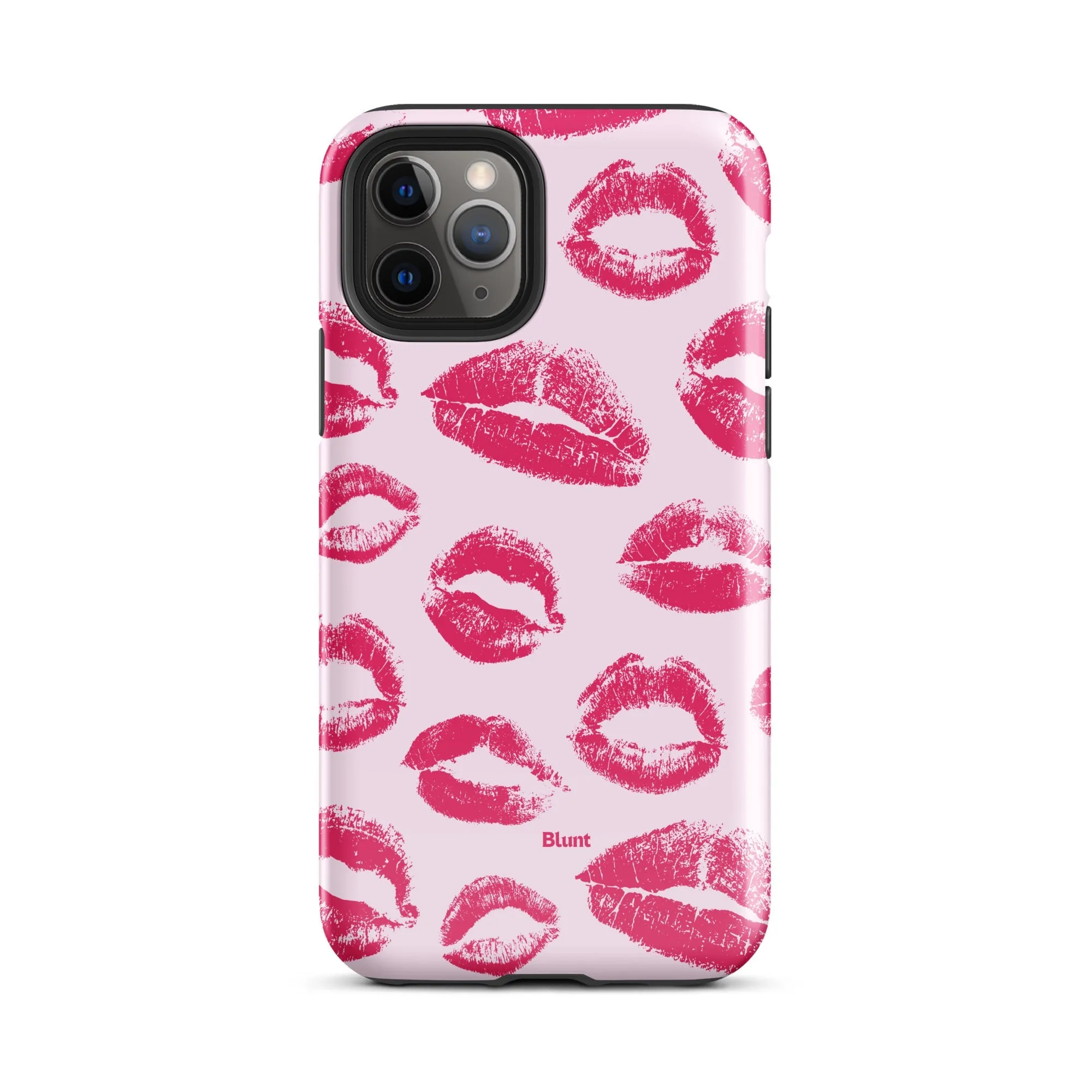 Kiss Me in Pink iPhone Case