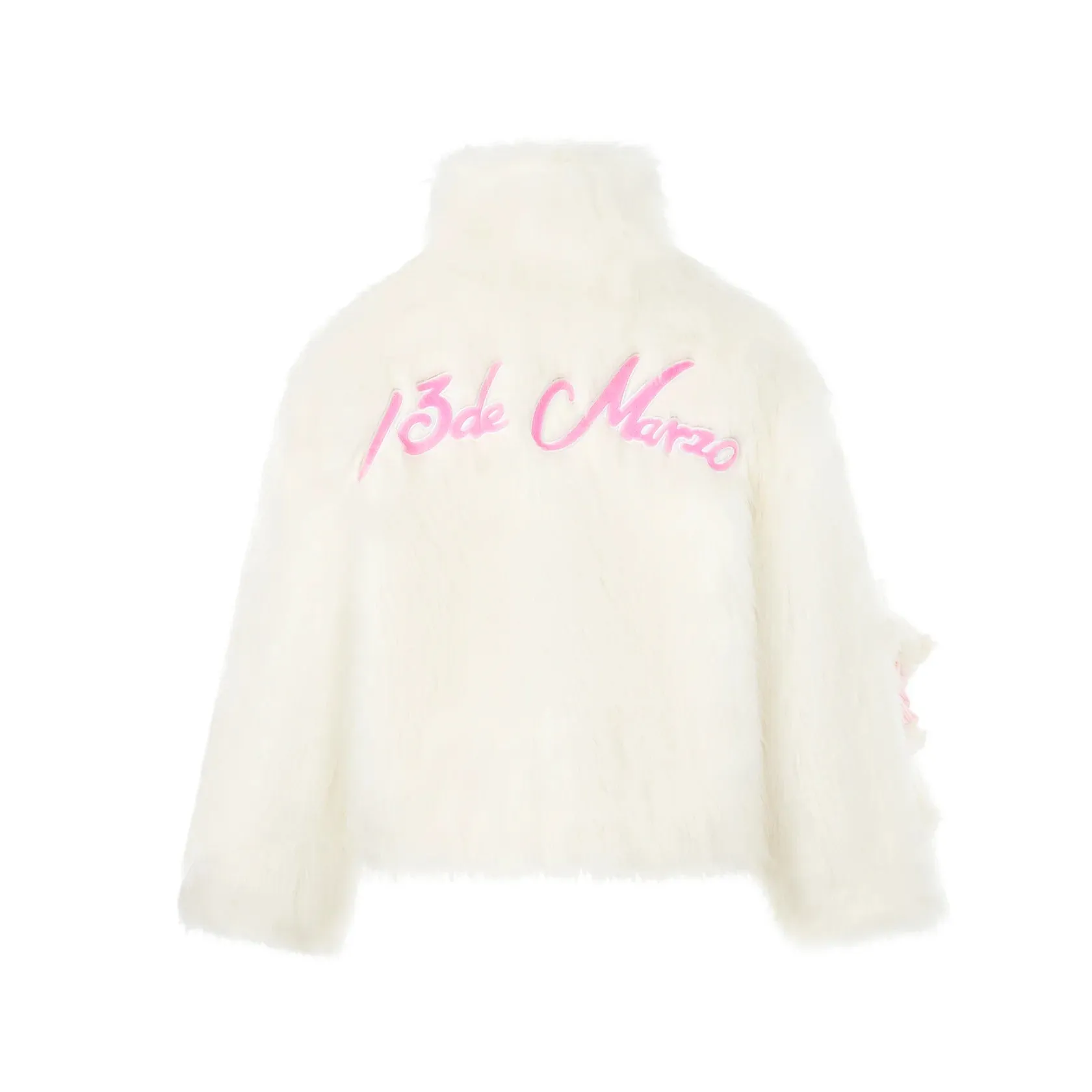 Kuromi Bear Artificial Mink Coat in White