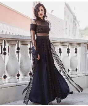 Lace Patchwork Maxi Dress