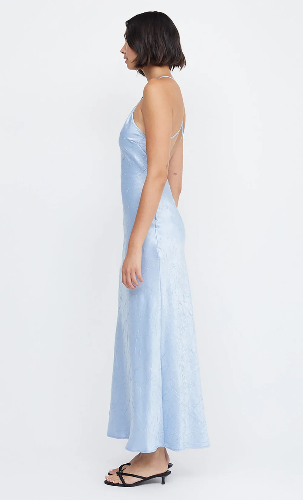 LANI HALTER MAXI DRESS - ICE BLUE