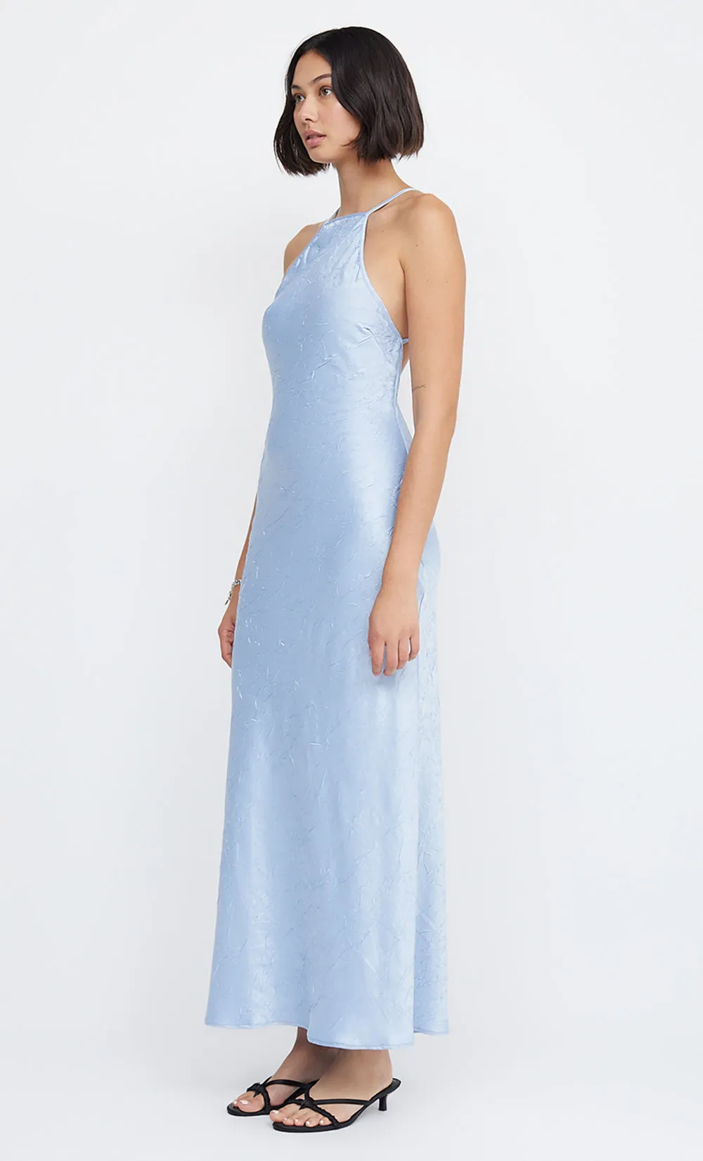 LANI HALTER MAXI DRESS - ICE BLUE