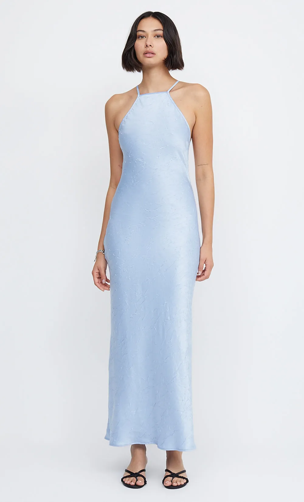 LANI HALTER MAXI DRESS - ICE BLUE