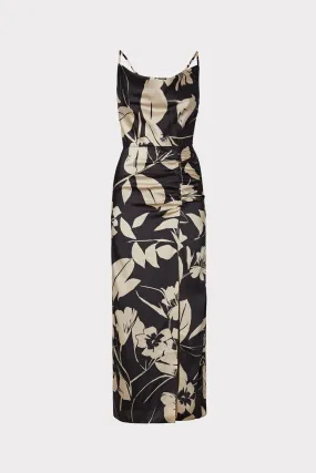 Lilliana Winter Floral Print Dress