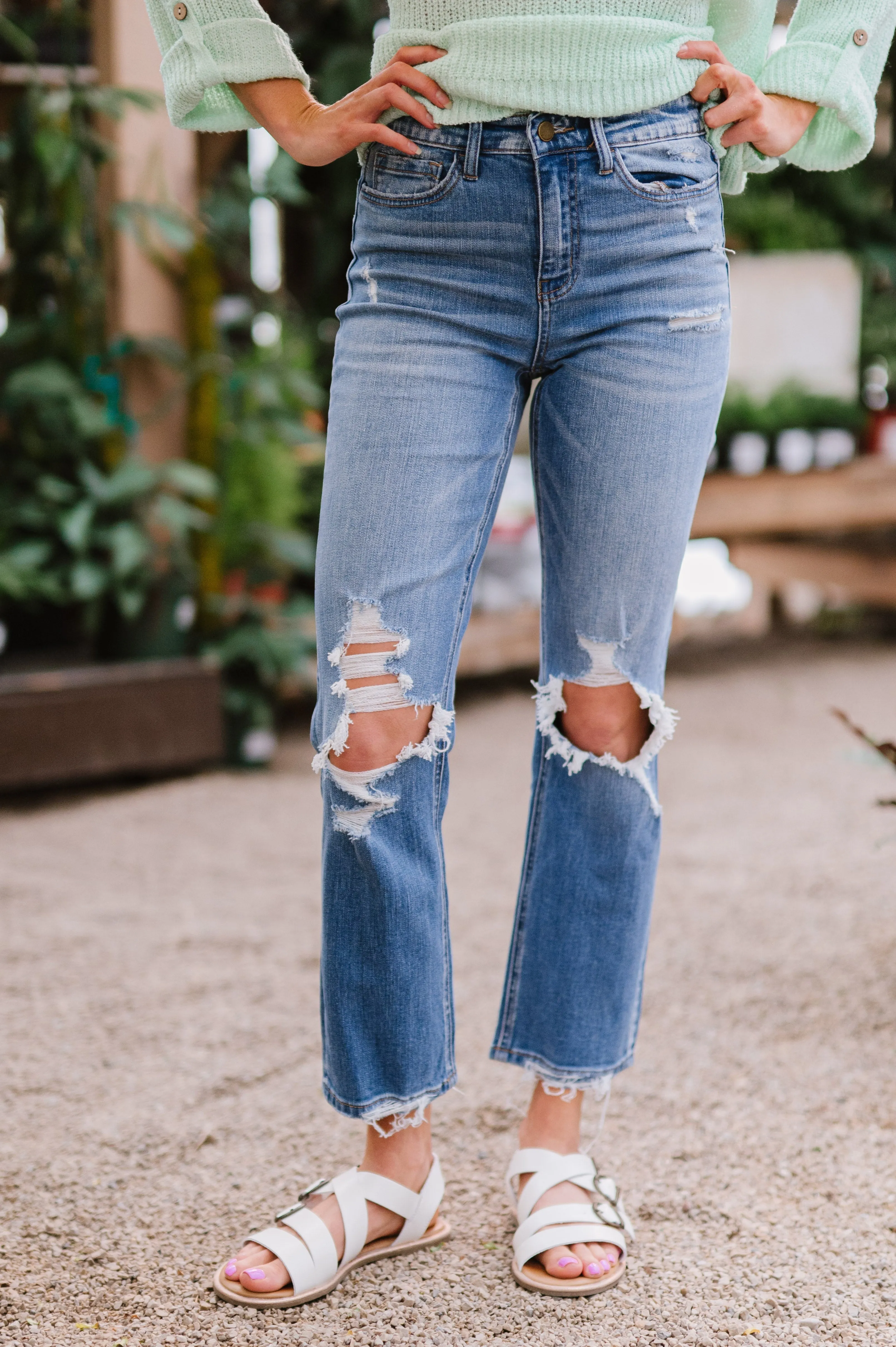 Live for This Distressed Jeans