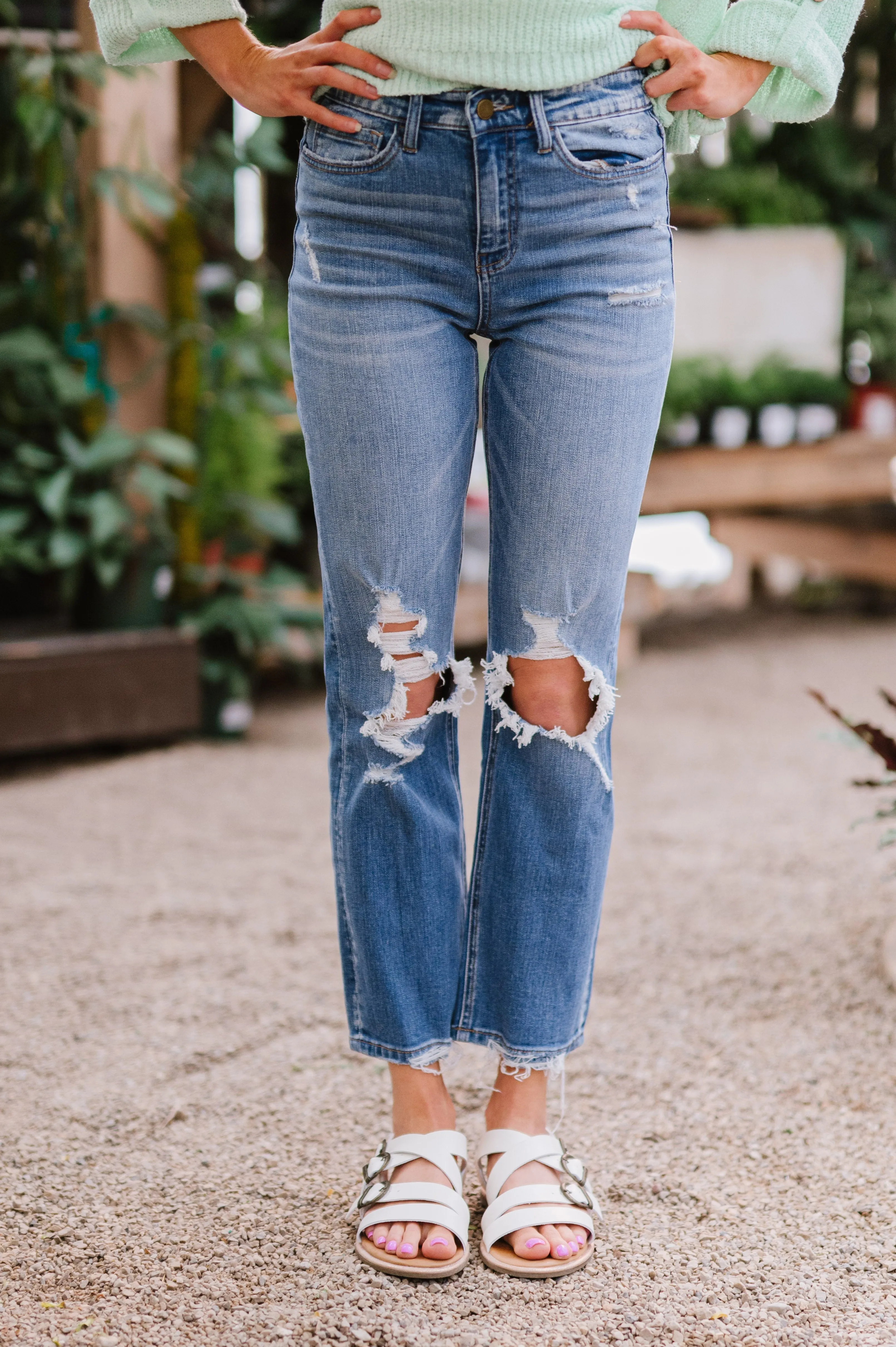 Live for This Distressed Jeans