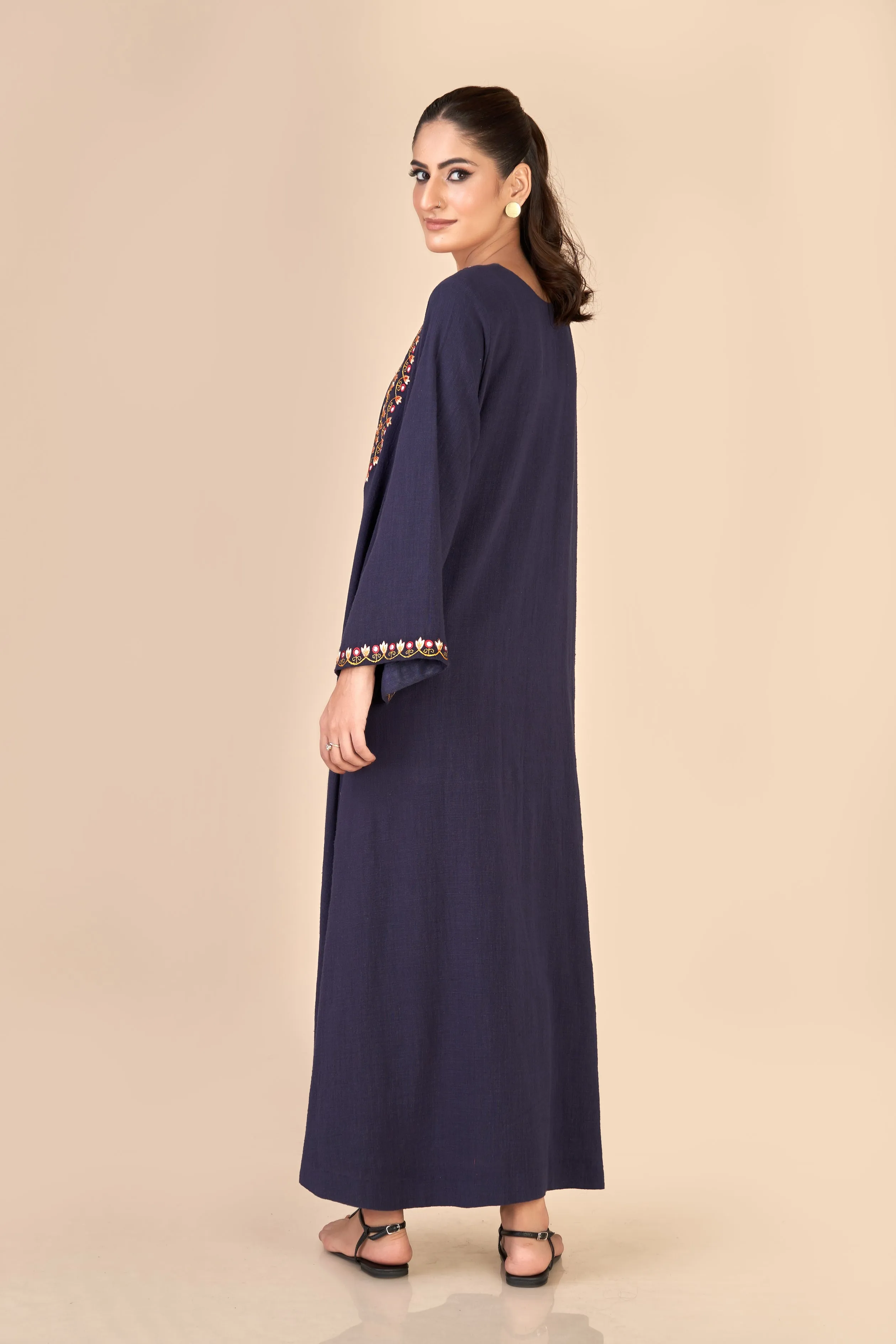 LONG DRESS (EMBROIDERED) W24-F38