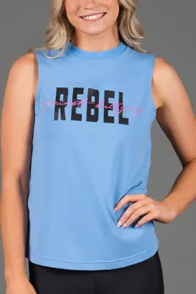 Loose Fit Tank in Blue Rebel Against Bullying