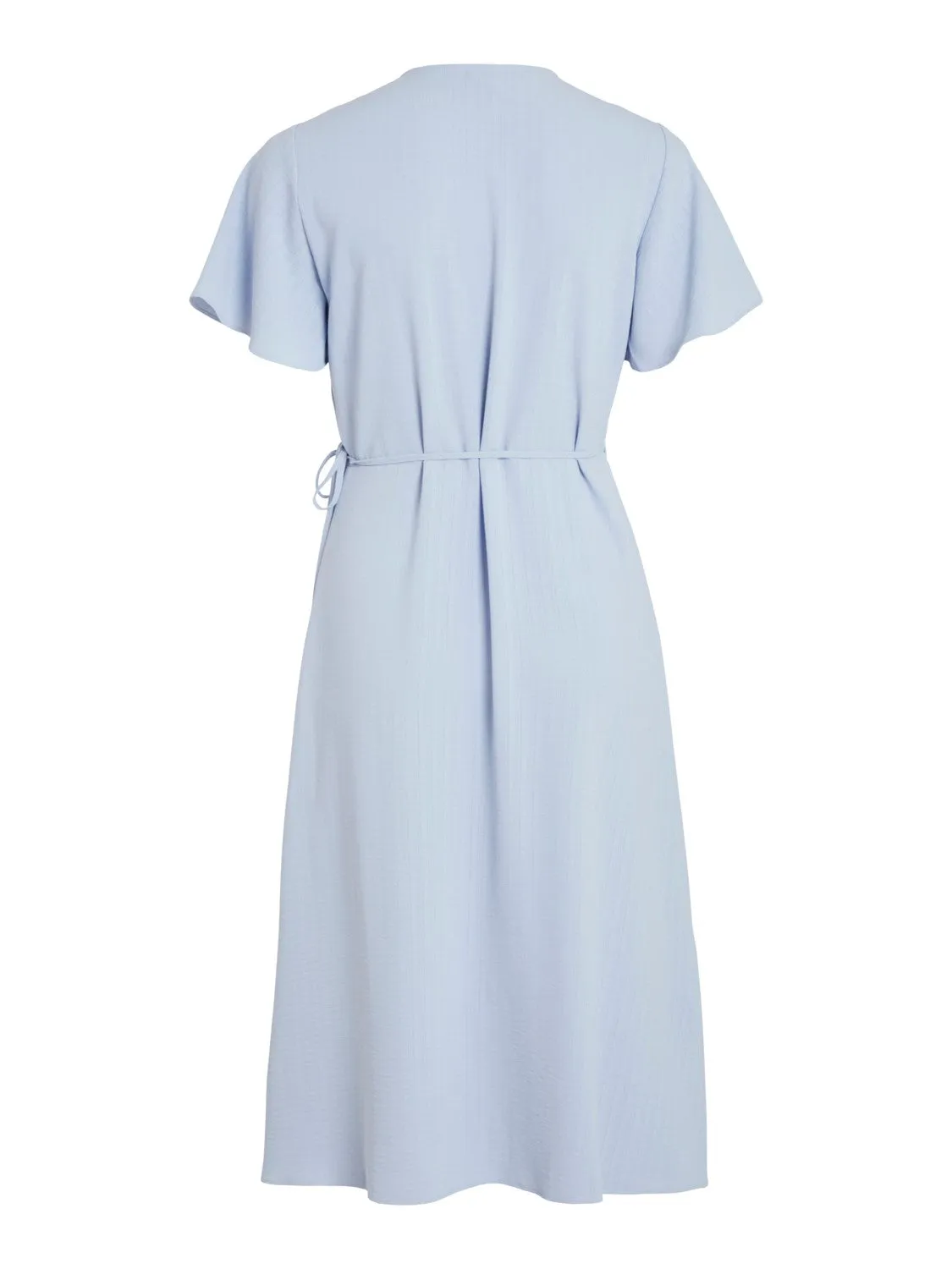 Lovie Wrap Midi Dress (Blue)