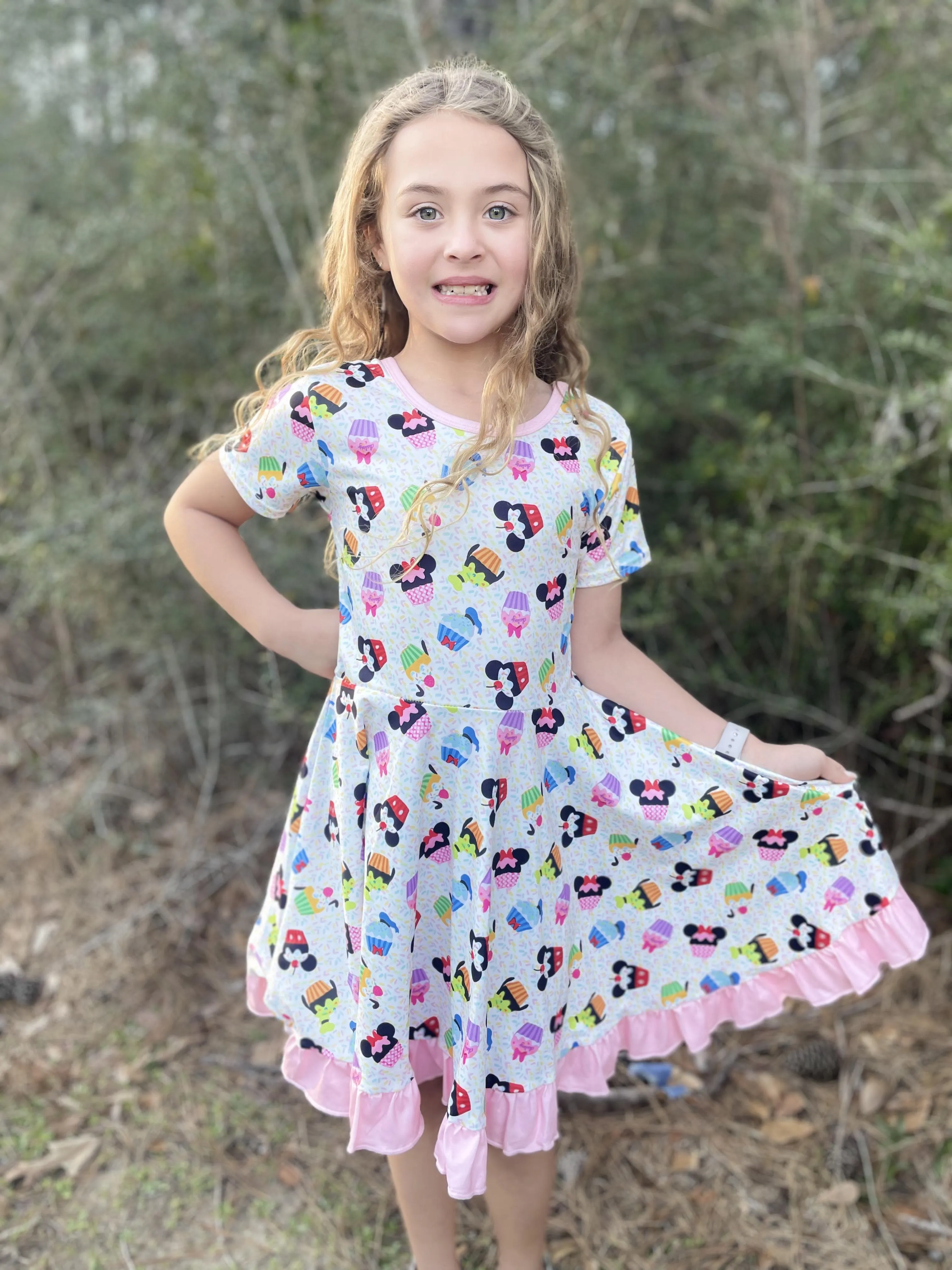 MAGICAL CUPCAKES TWIRL DRESS