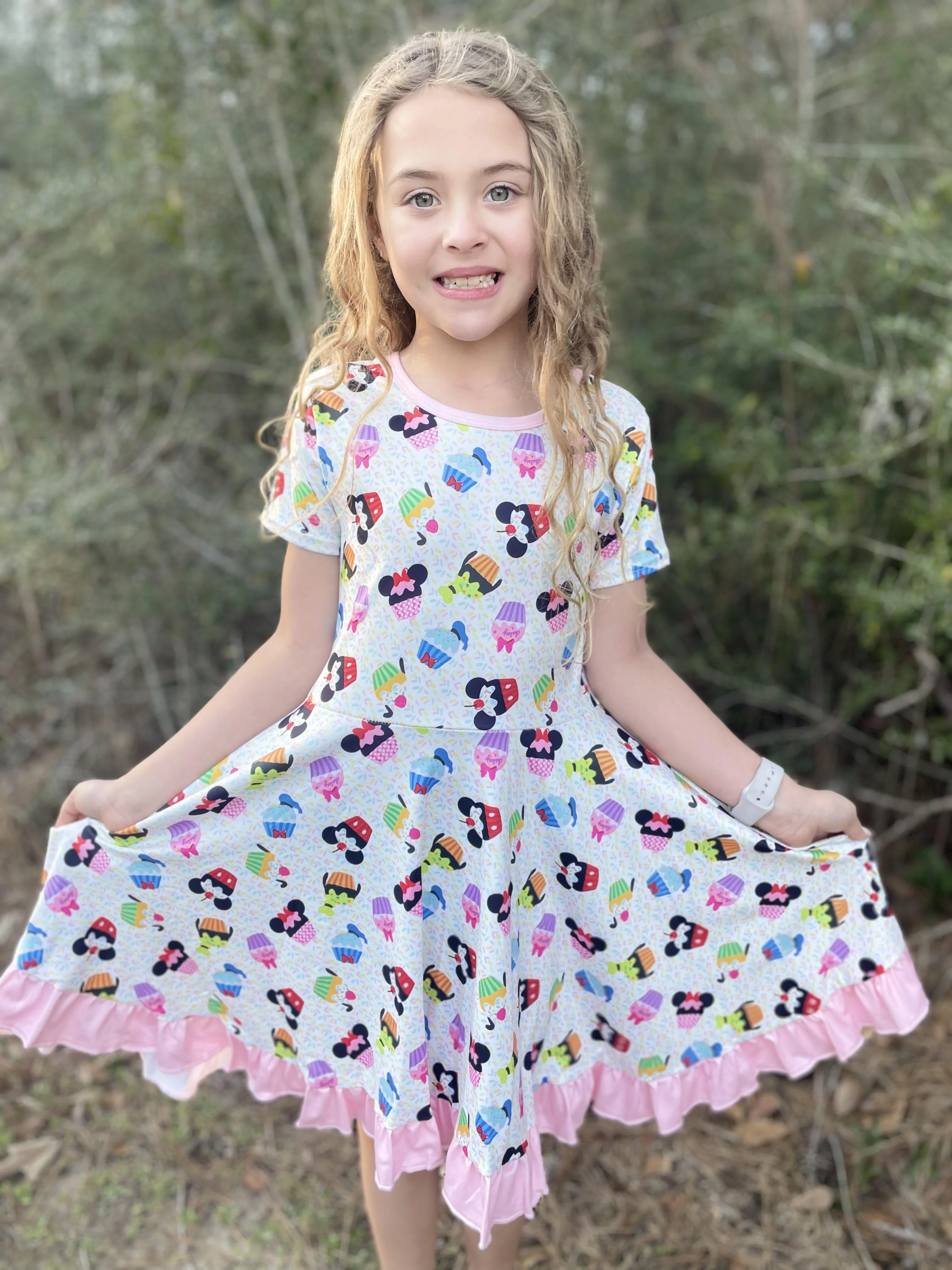 MAGICAL CUPCAKES TWIRL DRESS