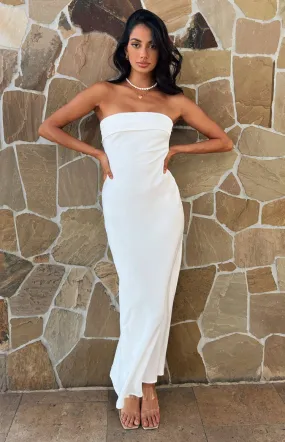 Maiah White Maxi Dress