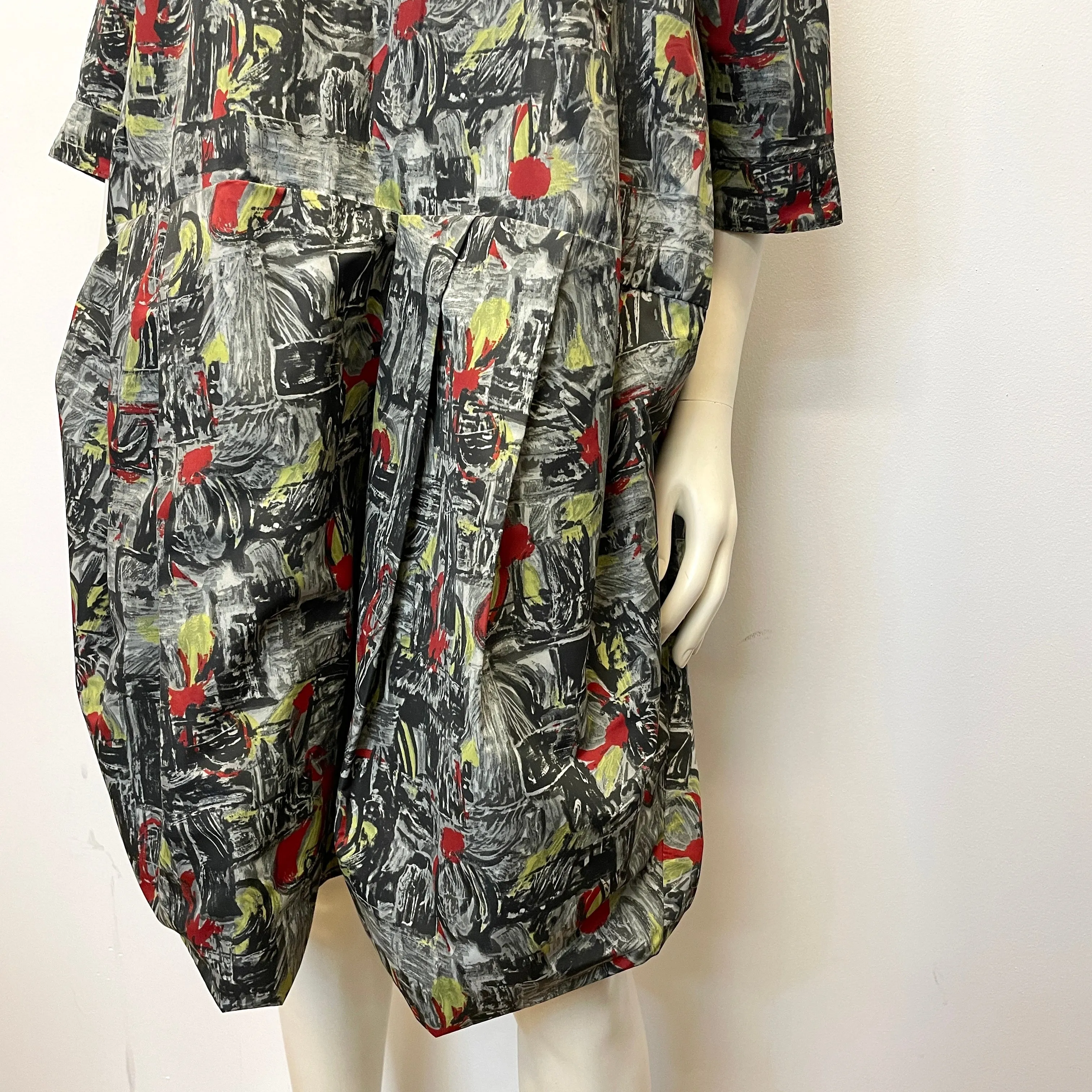 Marni Vintage Designer Cotton Printed Dress Made in Italy Size M