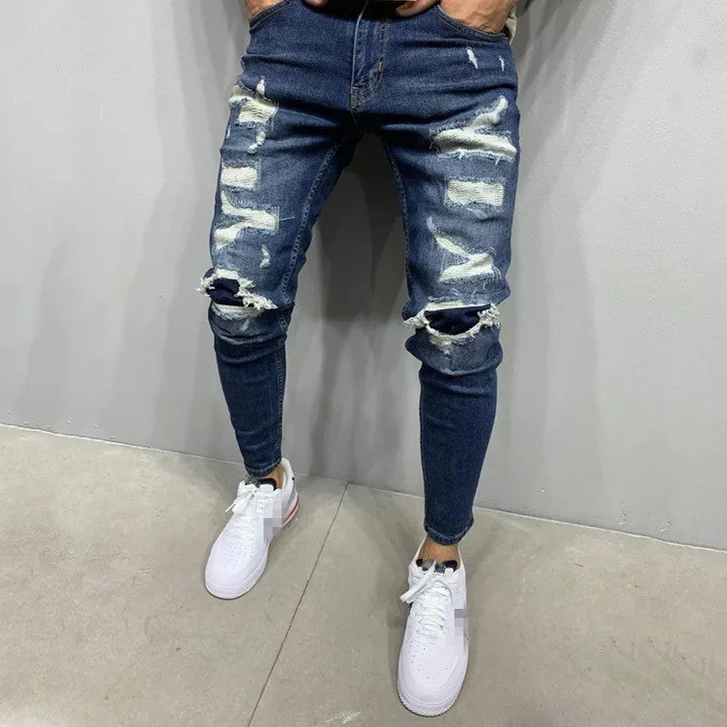 Men Ripped Skinny Denim Pants