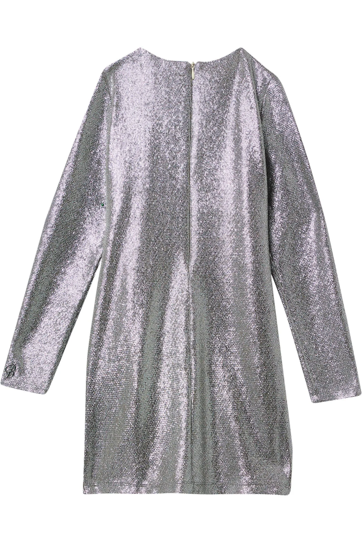 Metallic Wrap Dress