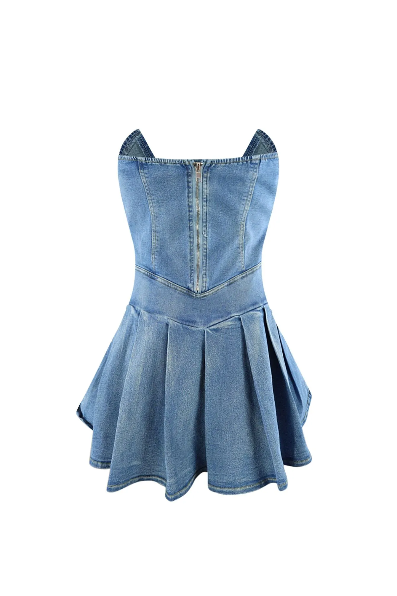 Miss Sweetheart Denim Micro Dress