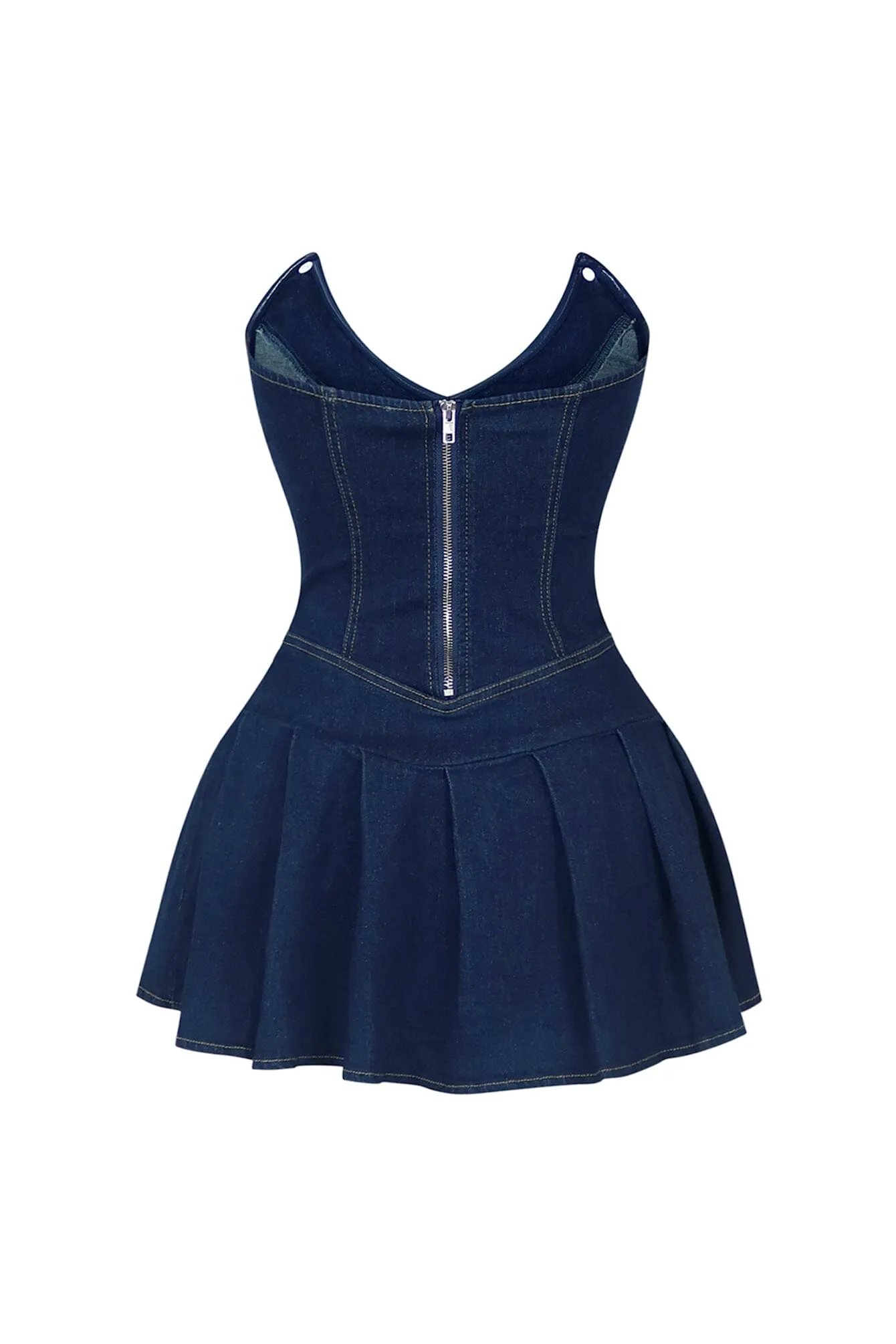 Miss Sweetheart Denim Micro Dress