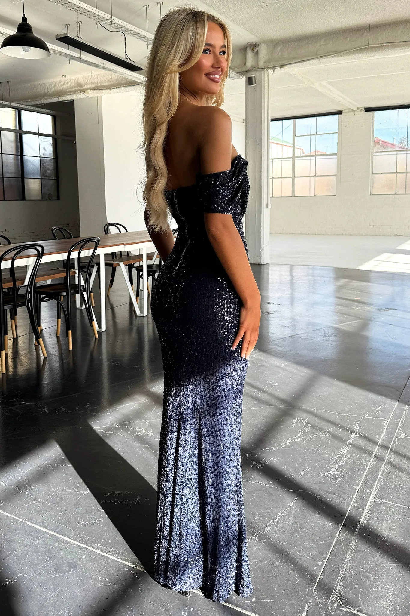 Nara Maxi Dress - Navy